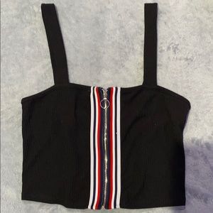 Black crop top